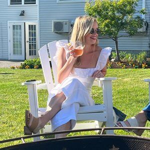 Reformation Ruffle Jumpsuit